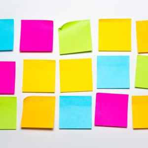 Set,Of,Colorful,Blank,Sticky,Notes,Background.,Empty,Sticky,Notepad