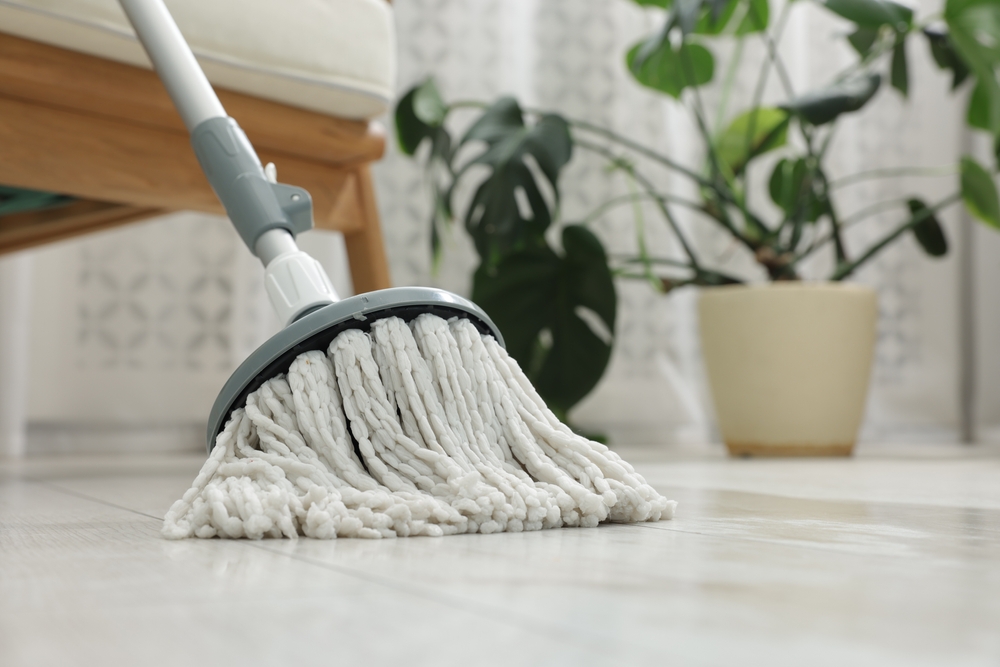 String,Mop,On,Floor,Indoors.,Cleaning,Equipment